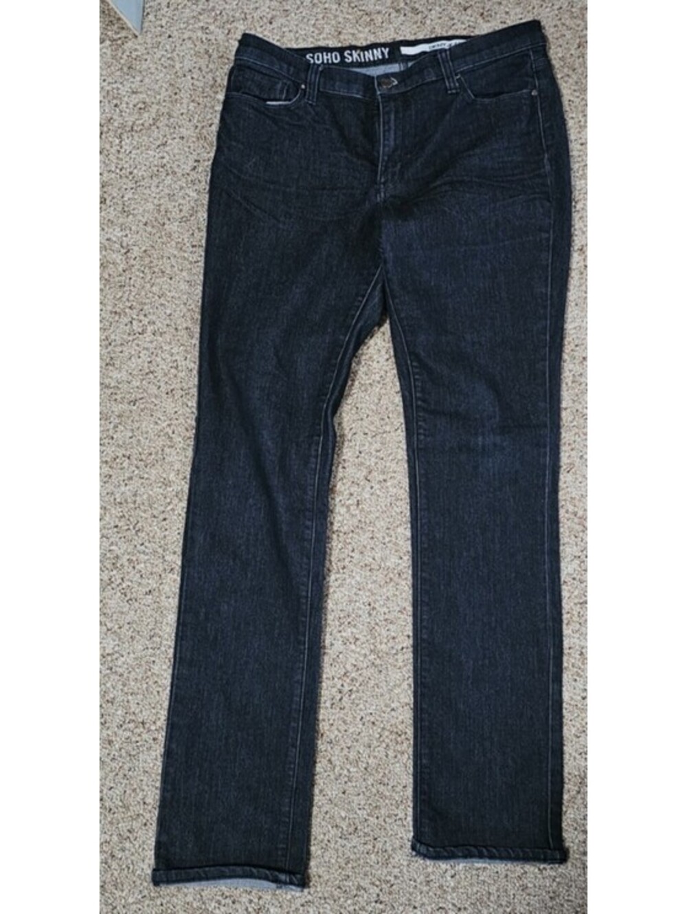 DKNY Jeans SOHO Skinny Womens Mid Rise Skinny Stretch Blue Jeans Size 10